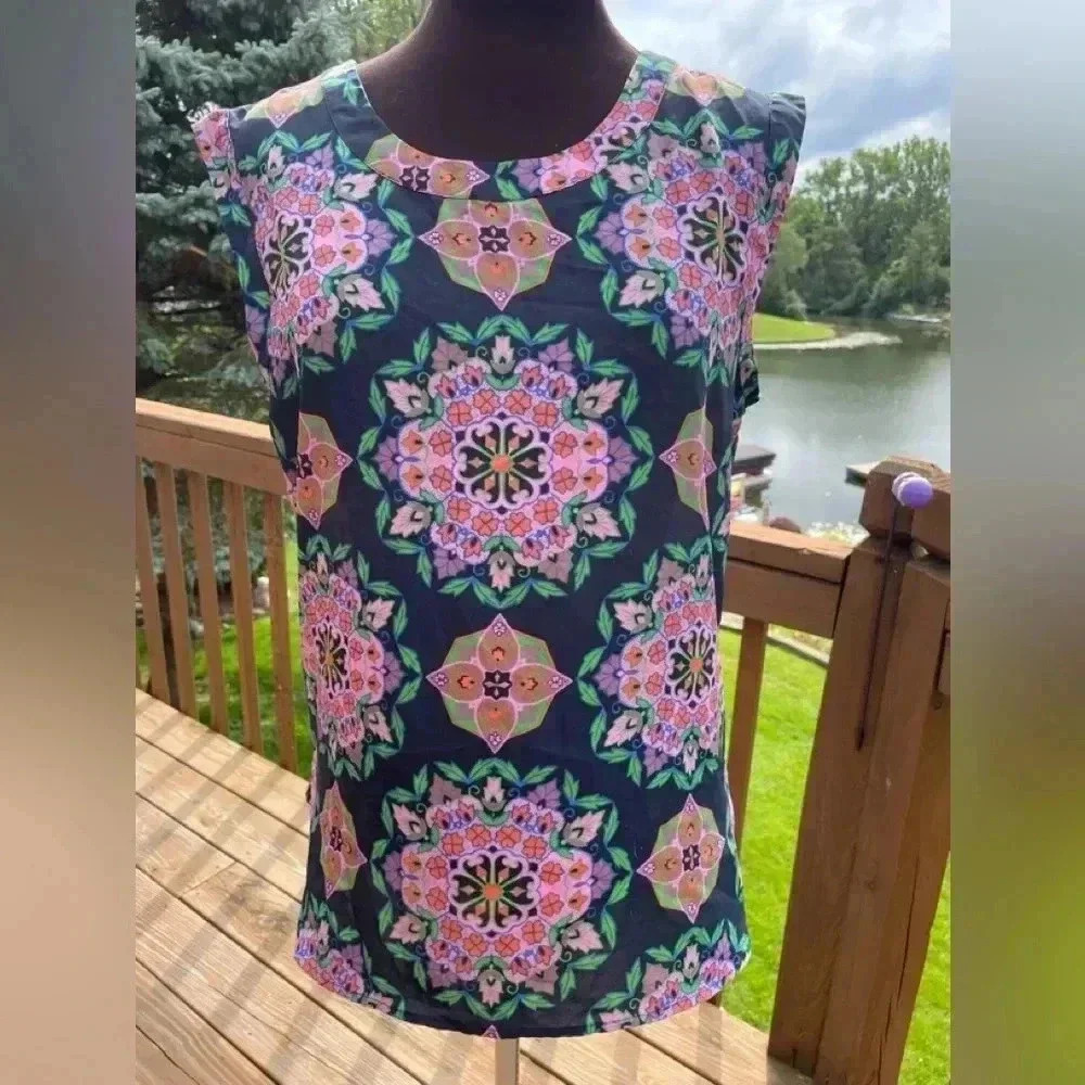 J Crew sleeveless blouse